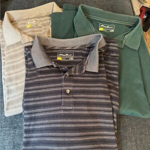 Eddie Bauer collared shirt lot of 3